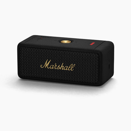 Marshall Emberton II Bluetooth Portable Speaker, Wireless, Water Resistant - Black and Brass