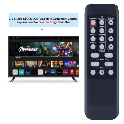 GOUYESHO uus asenduspult MF8360 Creative Stage 51MF8360AA002 2.1-kanalilise monitorialuse heliriba kõlarisüsteemile MF8360AA002