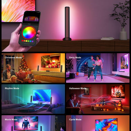 ULTIMEA 5.0-kanaliline heliriba teleritele, RGB-valgustusega heliriba kodukinole, jagatav arvuti heliriba rakenduse juhtimisega, reguleeritava ekvalaiseriga helisüsteem, Bluetooth 5.3, HDMI-ARC/Opt/AUX, Apollo S70