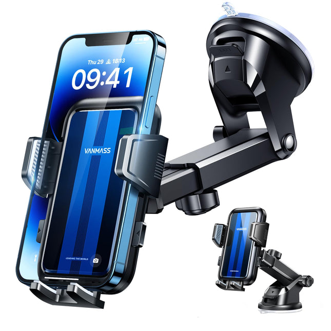 VANMASS 2025 【Newest &amp; Strongest】 Car Phone Holder Military-Grade Car Phone Holder【Over 20KG Suction Force】 Dashboard Windshield Car Mount Truck for iPhone 16 Pro Max 15 14 Samsung S24 Android