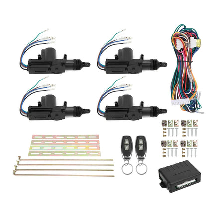 Aramoxi kesklukustuskomplekt, puldiga võtmeta sisenemissüsteem 12V LED-ekraaniga ja 2 kontrolleriga (3 tk, populaarne, puldiga ja manuaalne, autodele, veoautodele, mootorratastele)