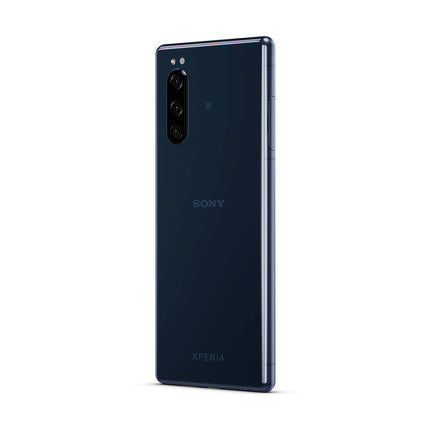 Sony Xperia 5 Bundle, 6.1” FHD+ HDR OLED 21:9 display, 6GB RAM, 128GB storage, Blue + free 64GB memory card [Exclusively at Amazon DE]