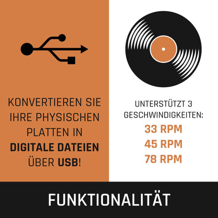 Lenco LS-55 plaadimängija integreeritud kõlaritega - Bluetooth-vastuvõtt - MP3 otsekodeering salvestusmeediale - 2 x 5 W RMS - USB-sisend - AUX - pruun