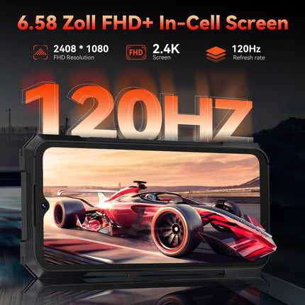 CUBOT Kingkong X 5G mobiiltelefon ilma lepinguta, Android 14 vastupidav nutitelefon, 32GB+256GB/2TB, IP68 ja IP69K, 10200mAh aku, 6,58-tolline FHD+ 120Hz, toetab NFC-d, OTG-d, sõrmejäljelugejat ja 33W kiirlaadimist