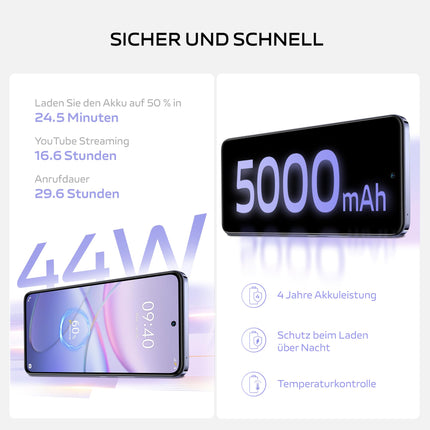 V40 SE 5G nutitelefon, 8 GB + 256 GB Android-mobiiltelefon, 8 GB + 8 GB laiendatud muutmälu, 6,67-tolline 120 Hz AMOLED-ekraan, 50 MP kolmekordne kaamera, 5000 mAh aku, 44 W välklaadimisega telefon, kahe SIM-kaardiga mobiiltelefon