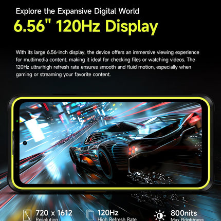 Ulefone Armor X31 PRO 5G Outdoor Smartphone Unlocked, 64MP+25MP Camera (Night Vision &amp; Flash), 5G 16GB+256GB, 6.56" HD+120Hz, IP68 Android 14 Rugged Phone, 3 Card Slots, GPS NFC Orange