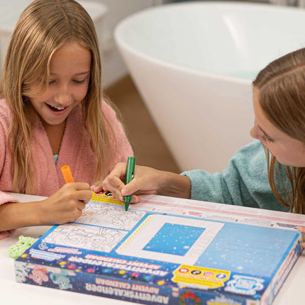 INKEE Bathing Fun Advent Calendar for Children - Christmas Calendar with Bath Bomb, Bath Cosmetics, Creative Toy Calendar for Children