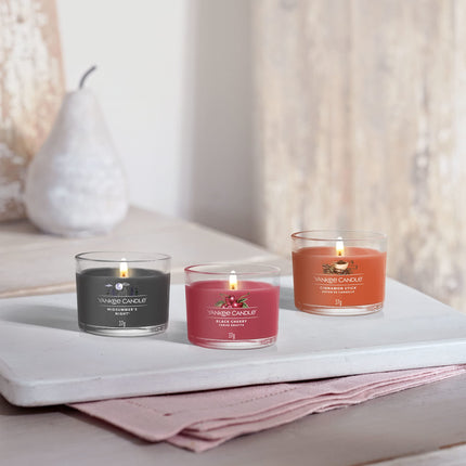 Yankee Candle lõhnaküünla kinkekomplekt | Musta kirsiga toovküünlad | Sojavaha segu | 3 tükki