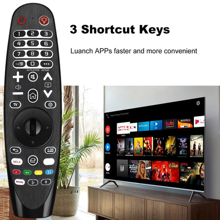 Universal remote control with backlight compatible with LG Smart TVs, suitable as a replacement for TV remote controls - Without voice and pointer functions