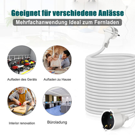 EXTRASTAR pikendusjuhe 10m lameda pistikuga, lame pikendusjuhe sisekasutuseks, lapsekaitsega pistikuga, 16A/250V, 3680W, valge