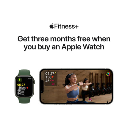 Apple Watch Series 7 (GPS + Cellular, 45MM) Midnight Aluminum Case with Midnight Sport Band (Refurbished)