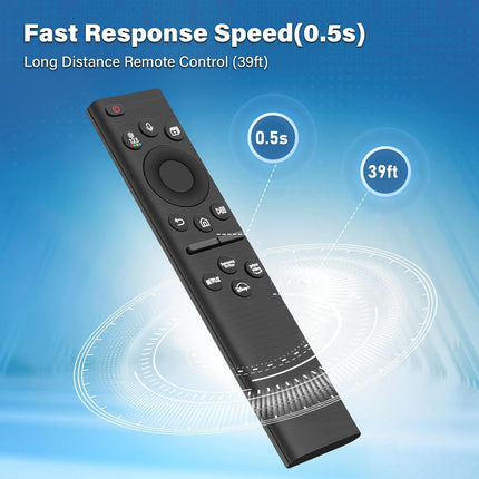 BN59-01385A Replacement Remote Control for Samsung, Universal Solar Voice Remote Control for Samsung Smart TVs with 4 Shortcut Buttons, Compatible with The Frame Neo QLED, Crystal UHD Series TVs