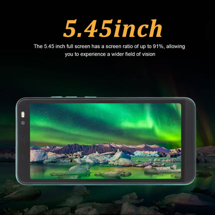 Elprico 5.45-inch Cheap Mobile Phones Without Contract, Rino4 Pro HD Screen Mobile Phone, RAM 1 GB ROM 8 GB, Dual SIM, 2200 mAh, 2 MP 5 MP Dual Camera (Green)