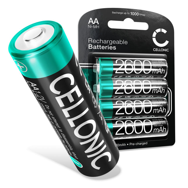 VM AMA laetavad akud - 1,2 V 1000 mAh: pikaealised, laetavad, palju laadimistsükleid - Akud kaugjuhtimispultide, telefonide, beebimonitoride ja päikeselampide jaoks: laetavad NiMH akud (AA, 4 tk)