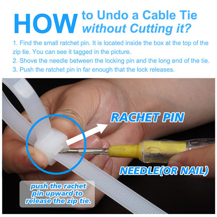 Cable Ties Extra Long White 920mm x 12mm Strong Large Cable Ties, 30 Pack Industrial Durable Strong Wire Ties for Binding Fences, Awnings, Tying Branches and Plants