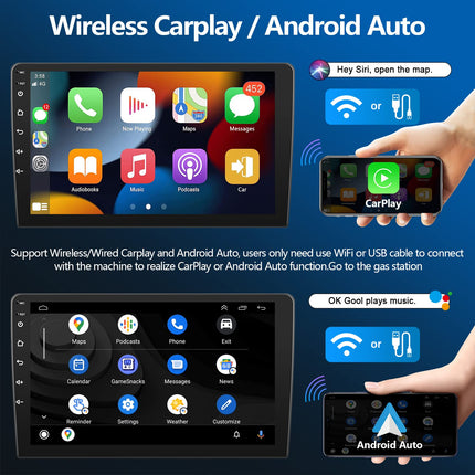 2+64G autoraadio FIAT Doblo/Yeni Kasa 2015 jaoks koos juhtmevaba Apple Carplay/Android Auto, Podofo 9-tollise ekraaniga puutetundliku ekraaniga Bluetooth Handsfree/GPS/SWC/FM/RDS/WiFi/USB+AHD tahavaatekaameraga