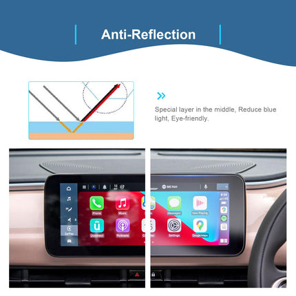 GAFAT [2 Pack] New Fiat 500e Electric/Tipo Cross 2021-2024 2025 10.25 inch Navigation Screen Protector, Nano Screen Protector for 500 E 10.25" Uconnect 5 Touchscreen, 6H Scratch-Resistant