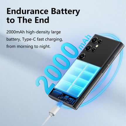 ATEVENSE 4G ülimini nutitelefon, 3,0-tolline HD-ekraan, kahekordne SIM-kaart, 2000 mAh aku, Face ID, lukustamata väike nutitelefon, taskuformaadis lastetelefon, roosa
