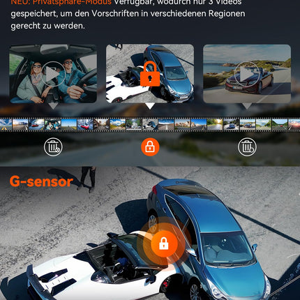 VANTRUE N4 Pro 3 HDR 4K+ 1080P+ 1080P STARVIS 2 autoregistraator, 5G WiFi PlatePix™ GPS-registraator, 360° parkimiskaamera, IR-öine nägemine, häälkäsklused, privaatsusrežiimid, 2,45” 1 TB max