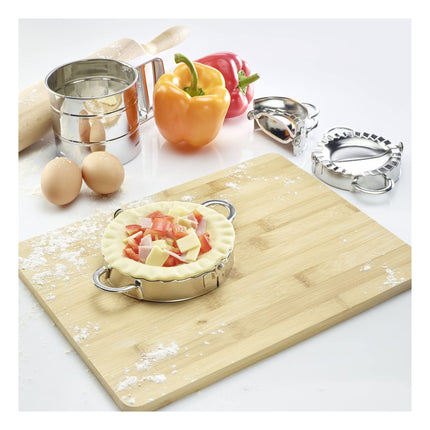 Westmark Ravioli Maker, Diameter: 12 cm, With practical handles, Stainless steel, Maria, Silver, 61372270