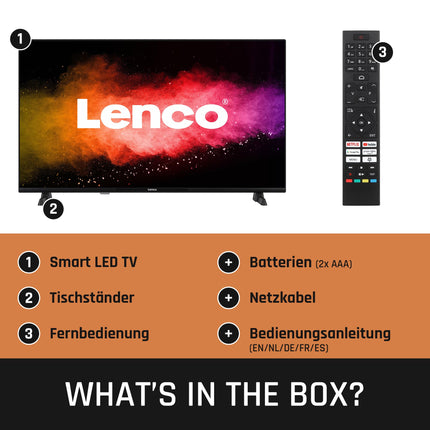 Lenco LED-4044BK - 40-tolline Androidi nutiteler, Full HD, 2024, must
