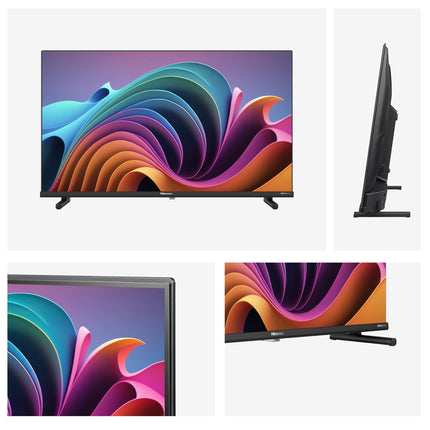 Hisense 32A5NQ 80 cm (32-tolline) QLED-teler Full HD, nutiteler, kolmekordne tuuner, tehisintellektiga spordirežiim, Dolby Atmos, teleriga jagamine, kahekordne positsioneerimine, WiFi, mängu- ja hotellirežiim, must [2024]