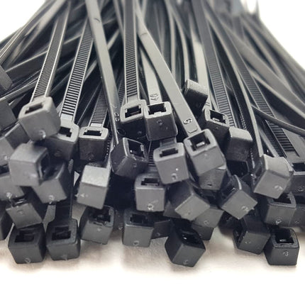 Cable ties 100mm, 400 pieces, black - natural - including storage box | Premium quality from PC24 Shop &amp; Service
