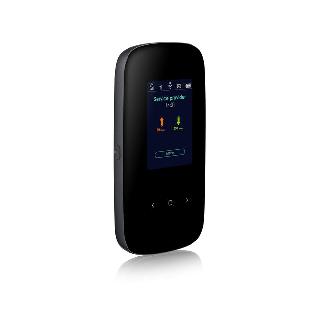 Zyxeli 4G LTE-A mobiilne WiFi leviala, allalaadimiskiirus kuni 300 Mbps, kahe sagedusribaga WiFi kuni 32 seadmele, terve päeva kestev aku [LTE2566-M634]