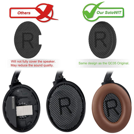 SoloWIT® vahetuskõrvapadjad Bose QC35 kõrvaklappidele, ühilduvad QuietComfort 35 (QC35) ja Quiet Comfort 35 II (QC35 ii) kõrvaklappidega