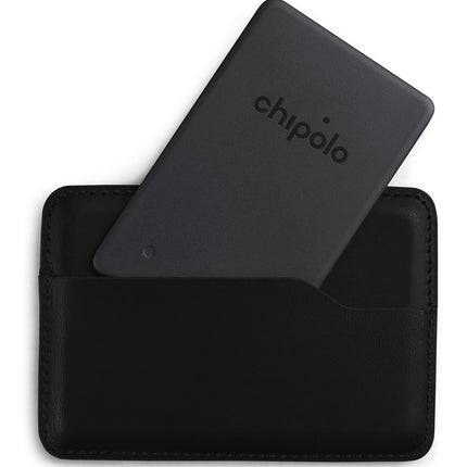 Chipolo Card Spot - rahakotiotsing, Bluetooth-jälgija rahakottidele - töötab Apple'i rakendusega Find My (ainult iOS) (Near Black)