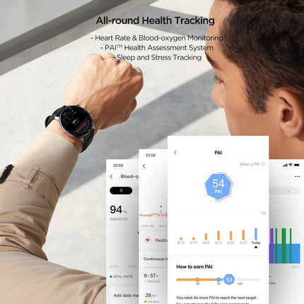 Amazfit GTR 2 Smartwatch for Android iPhone, Bluetooth Call, with Alexa GPS, Fitness Sports Watch for Men