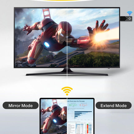 Wireless HDMI Transmitter and Receiver UHD/5G - MpioLife Wireless HDMI Transmitter and Receiver, Wireless transmission for media streaming from laptop/TV box/PS/camera to HDTV/projector/monitor