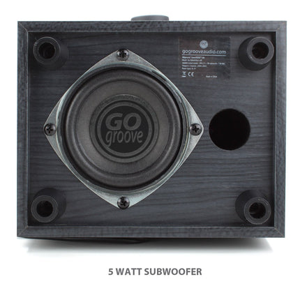 GOgroove 2.1 arvuti kõlarisüsteem subwooferiga SonaVERSE LBr - USB 3,5 mm AUX-audiosisendiga, bassi/helitugevuse reguleerimine, 11 W RMS - kompaktne suurus Ideaalne sülearvutile, väiksem