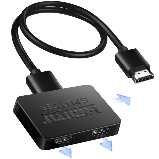 avedio links HDMI jaotur 1 sisend 3 väljundit koos 3,9 jala pikkuse HDMI-kaabliga, 4K HDMI jaotur 1 kuni 3 (ainult peegel), HDMI-lüliti 1 sisend 3 väljundit Fire Stick Roku Blu-Ray-mängijale DVD-le (mitte pikendatud)
