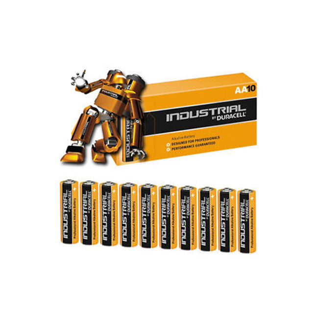 Duracelli MN1500 tööstuslik leelispatarei, AA LR06, 10 tk