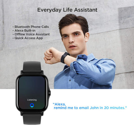Amazfit GTS 2 Smartwatch, Smart Watch with Call, Bluetooth, 90 Sports Modes, Blood Oxygen Saturation and Heart Rate Monitor, 3GB Music Storage for Men Women