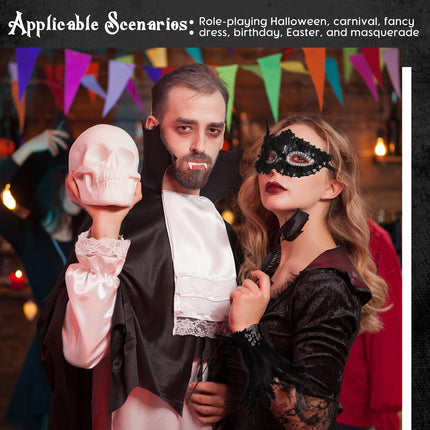 SATINIOR maski- ja sulgedest gooti stiilis sädelev peomask naistele Halloweeni rollimänguks karnevalikostüüm maskipeole