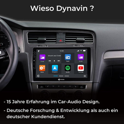 DYNAVIN Android autoraadio ja navigatsioonisüsteem VW Golf 7/Golf VII jaoks, 10,1-tolline originaalraadio juhtmevaba Carplay ja Android Auto toega | Head-up ekraan | Sisaldab DAB+: D9-3S Premium Flex