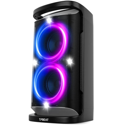 TPBEAT Bluetooth Speaker Large, Party Box, 160W Powerful, Loud Sound, Deep Bass, Large Bluetooth Music Box with LED Light Show, Fast Charging, 15h Battery, TF, AUX, EQ, for Party, Backyard1
