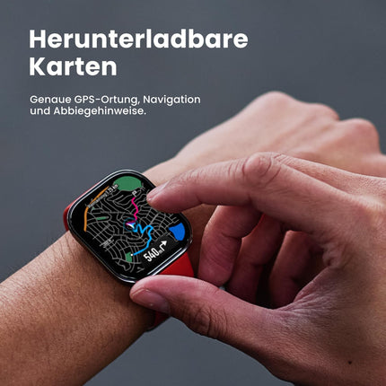 Amazfit Bip 6 nutikell 46mm, 14-päevane aku, 1,97" AMOLED, GPS ja tasuta kaardid, tehisintellekt, Bluetoothi ​​kõne- ja tekstisõnumite funktsioon, tervise- ja unejälgija, 140+ treeningrežiimi, 5 sularahaautomaati, must