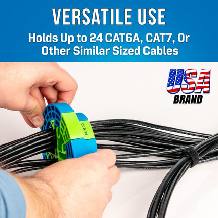 Jonard Tools CCB-34 kaablikammi korraldaja, juhtmekamm, kaablisidemed, kimp, korraldaja, Etherneti kamm, võrgukaabel, andmekaablikamm, kaablisidemed, Cat6A, Cat7
