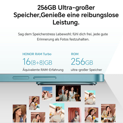 HONOR 200 Lite nutitelefon 5G, kahe SIM-kaardiga NFC Android-mobiiltelefonid ilma lepinguta (256G/8GB RAM, 6,7-tolline AMOLED Eye-Care ekraan, 4500 mAh, 108MP+50MP, Magic Capsule) Cyan Lake