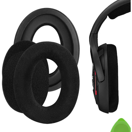 Geekria Comfort Velour vahetuskõrvapadjad Sennheiser Game ONE, PC360, PC363D, PC373D kõrvaklappidele, kõrvapadjad, peakomplekti kõrvapadjad, varuosad (mustad)