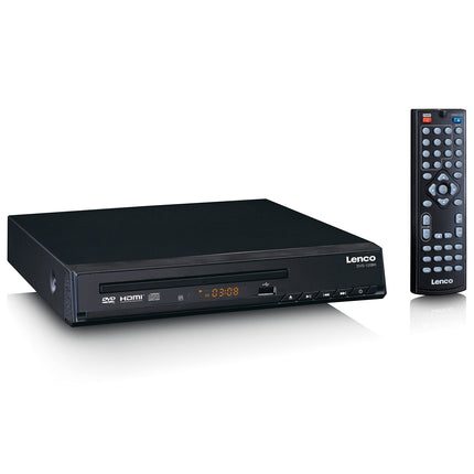 Lenco DVD-120 DVD-mängija - HDMI ja SCART ühendus - USB taasesitus - MP3, MPG, MPEG4, AVI - Audio ja video väljund - Kaugjuhtimispult - Must, DVD-120BK, Kompaktne