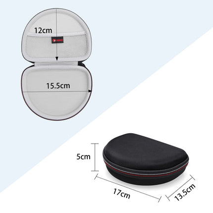 XANAD kõrvaklapiümbris JBL Jr310 BT punaste ja siniste kõrvapealsete laste juhtmevabade kokkupandavate Bluetooth-kõrvaklappide jaoks (must)