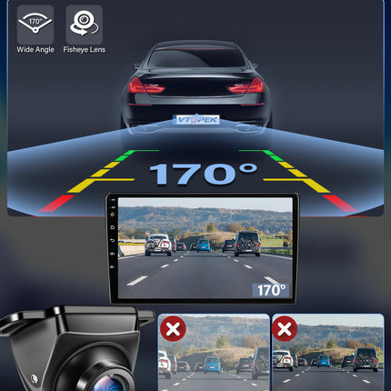 【360°+90° pööratav】 AHD 1080P tahavaatekaamera auto tahavaatekaamera metallkorpusega universaalne tahavaatekaamera öise nägemisega 170° lainurk-tagurdusjoon IP69 veekindel tahavaatekaamera kaubikule ja maasturile