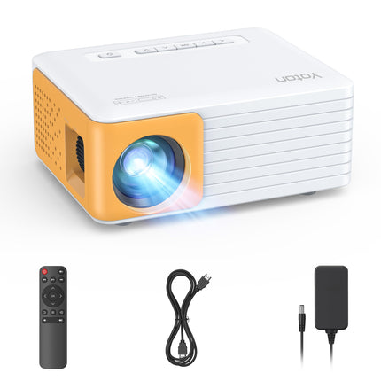 Mini Projector Mobile, 2025 YOTON Y3 Projector Small 1080P Supported, 10000L Mini Projector for Home Theater, 50% Zoom Outdoor Projector Compatible with HDMI/USB/Phone/PS5/TV Stick/The Best Choice for Kids