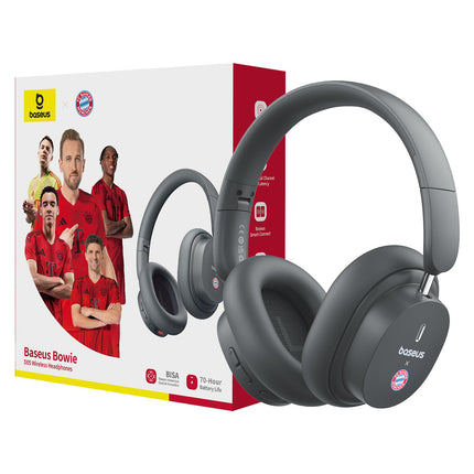 Baseus D05 Bluetooth kõrvaklapid võimsa bassiga, 50 tundi mänguaega, ENC kõnede selgus, müraisolatsioon, mugav sobivus, kerged, kokkupandavad kõrvaklapid