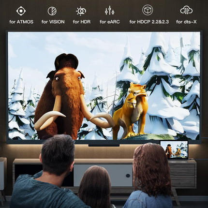 CABNEER 8K HDMI 2.1 kaabel 6m, HDMI kaabel kiire 48Gbps 8K@60Hz 4K@120Hz 2.2/2.3 Dolby eARC HDCP HDR jaoks, ühildub HDTV, sülearvuti, PS5 Switchi jne.