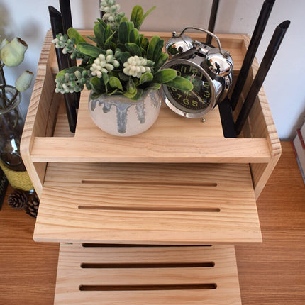 PPGE Home Router Cabinet, Wooden Decoration Box, WiFi Storage Box, Cable Hiding Boxes, Wall-mounted/Desktop Cable Box Wooden Box